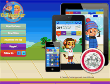 Tablet Screenshot of kidweatherapp.com